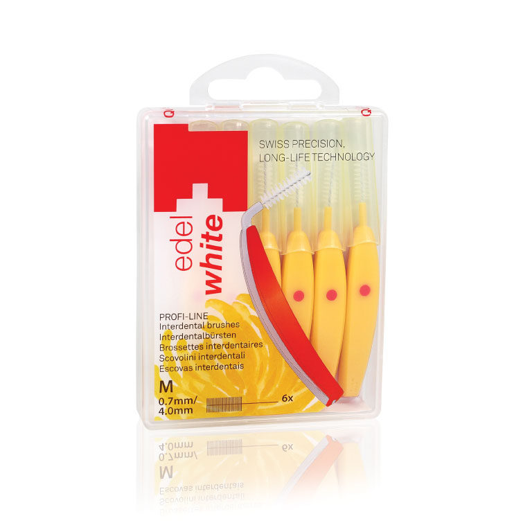 Pack of medium yellow EasyFlex Interdental Brushes