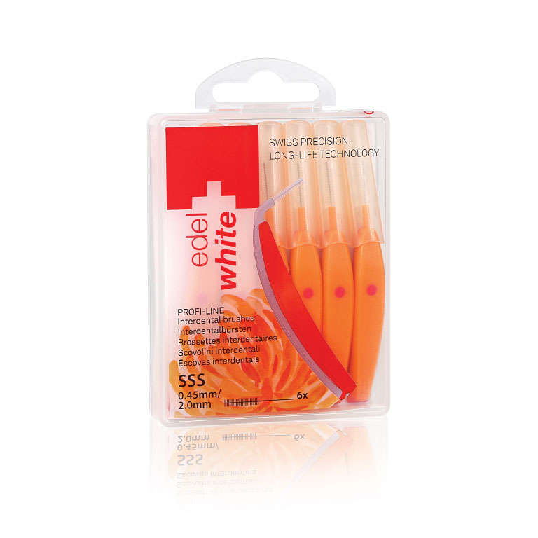 Pack of triple small orange EasyFlex Interdental Brushes