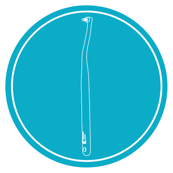 Icon long handle Single Brush toothbrush